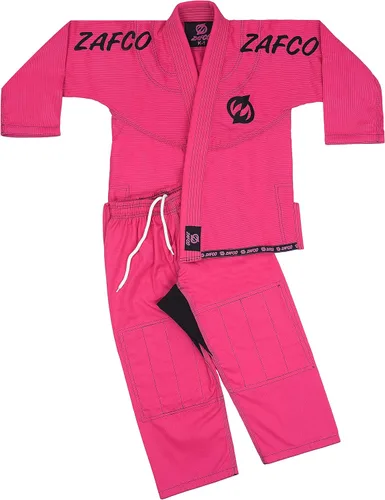Vista 4 de Jiu Jitsu brasileño, para niños, Jiu Jitsu Gi BJJ Gi Grappling Kimonos Ligeros Cinturón Blanco