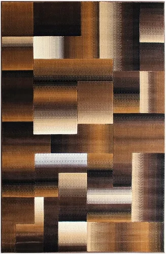 Vista 6 de Masada Rugs, Alfombra de Área Moderna Contemporánea, Azul Gris Negro (2 Pies X 3 Pies) Tapete