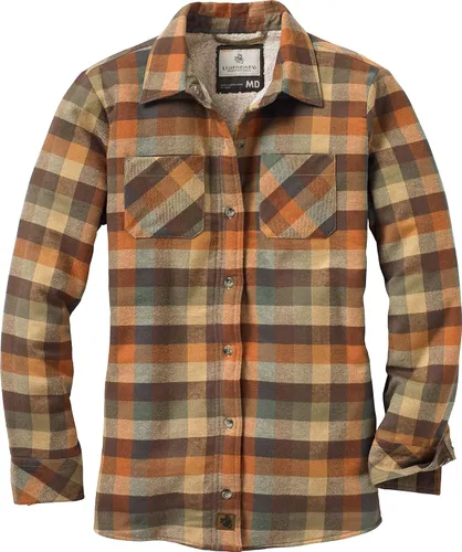 Vista 4 de Legendary Whitetails - Chaqueta de franela con forro de sherpa para mujer