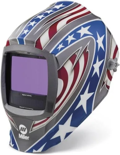 Vista 15 de Miller Digital Infinity™, ClearLight 4X - Auto Darkening Welding Helmet for Men with Light State and 4 Arc Sensors - Lightweight Welding Hood