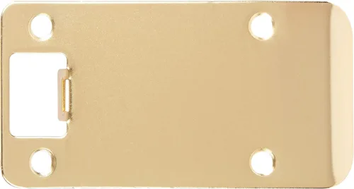 Vista 14 de Placa de impacto de esquina redonda con reborde extendido, 2-1/4" x 1-1/2", (2" de longitud total), latón antiguo de Stone Harbor Hardware