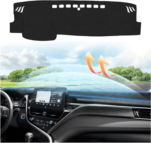 Vista 24 de CARTIST Cubierta para Tablero Compatible con Toyota 4Runner 2003 2004 2005 2006 2007 2008 2009 Accesorios Cubierta de Tablero Alfombra