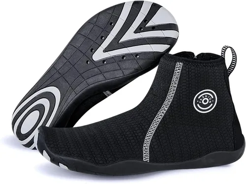 Vista 2 de Padgene Zapatos de agua de piel descalza, calcetines para hombres y mujeres, zapatos deportivos acuáticos unisex para natación, yoga, playa, correr