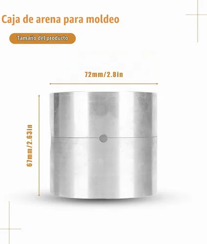 Vista 3 de Caja de arena de fundición Gugxiom, molde de fundición, suministros de fundición de joyas