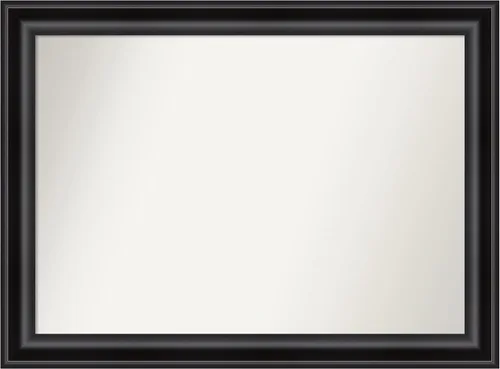 Vista 237 de Amanti Art Espejo personalizado, espejo de baño negro puente, espejo de pared o espejo de tocador de baño sobre el fregadero (26 x 26 pulgadas)