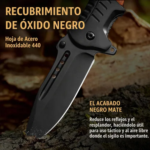 Vista 4 de Cuchillo de bolsillo para hombres con mango de madera, rompedor de vidrio y clip de bolsillo, hoja afilada de 3.66 pulgadas, cuchillos plegables 1.