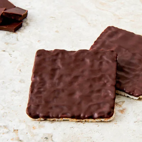 Vista 6 de Lundberg Pastel de arroz orgánico Thin Stackers, chocolate negro decadente, comercio justo, kosher, certificado orgánico USDA, sin gluten y sin OMG