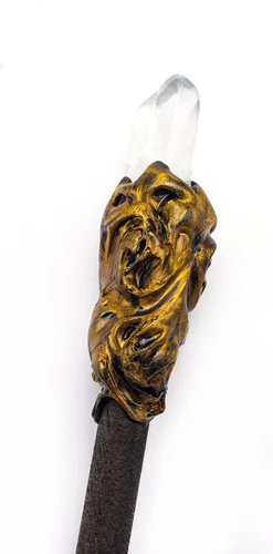 Vista 3 de Rich Boxer Varita mágica de cristal finamente hecha a mano de piedras preciosas para brujas y magos