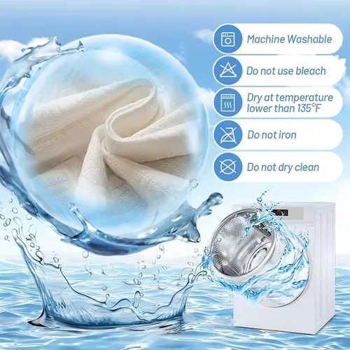 Vista 8 de 6-Sided Fully Encased Mattress Cover with Zip-Off Removable Top Blue