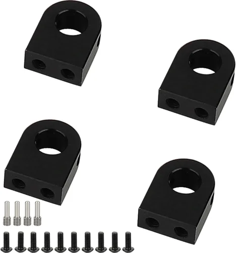 Vista 3 de 4 piezas de montaje de poste de cuerpo de aluminio CNC para Axial SCX10 PRO 1/10 RC Crawler Upgrade, 8G (negro)