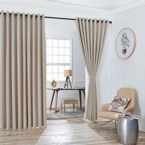 Vista 7 de Warm Home Designs Nicole 2 Extra Large Wall to Wall Curtains 108" x 99" Each with 2 Matching Tie-Backs. Great for Large Windows or as Room