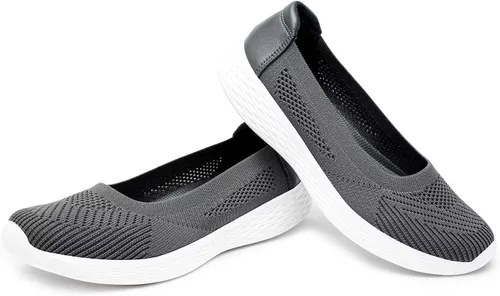 Vista 7 de TIOSEBON Women's Comfortable Loafer Flat Foam Mesh Slip-On Walking Shoes