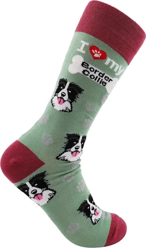 Vista 2 de Sock Society I Love Dogs - Calcetines divertidos unisex para hombres y mujeres diseño casual paquete de 3