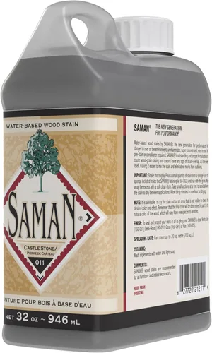 Vista 47 de SamaN Tinte interior para madera a base de agua, tinte natural para muebles, molduras, paneles de madera, gabinetes (colonial TEW-205-32, 32 oz)