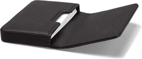 Vista 2 de Leatherology - Estuche delgado para tarjetas de visita con cierre magnético Negro Onyx