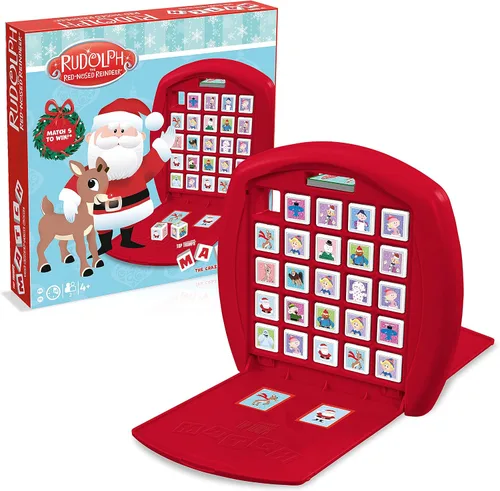 Vista 2 de Top Trumps Match Game Rudolph - Juegos de mesa familiares para niños y adultos - Juego a juego y juego de memoria - Divertidos juegos para niños