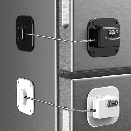 Vista 18 de Cerradura para refrigerador Himake, cerradura de combinación para gabinetes de refrigerador
