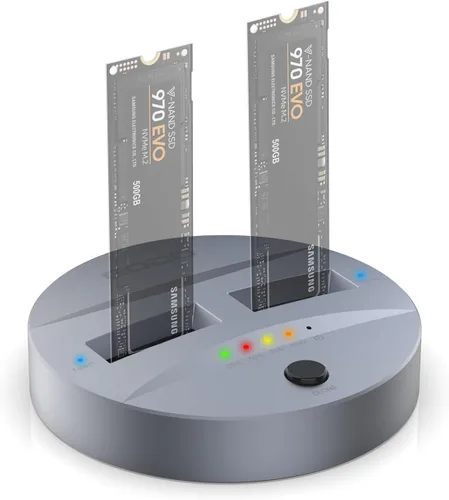 Vista 7 de GODO Carcasa SSD NVMe M.2 de 40 Gbps, carcasa de aluminio tipo C USB4.0, instalación sin herramientas, compatible con SSD tamaño 2230/2242/2260/2280