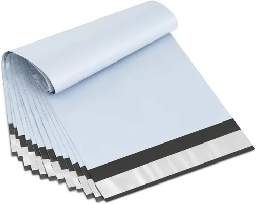 Vista 8 de Bolsas de envío UCGOU 200 de plástico, pack de 200 unidades, de 15cm x 22cm, de color blanco, sobres de envío autoadhesivos.