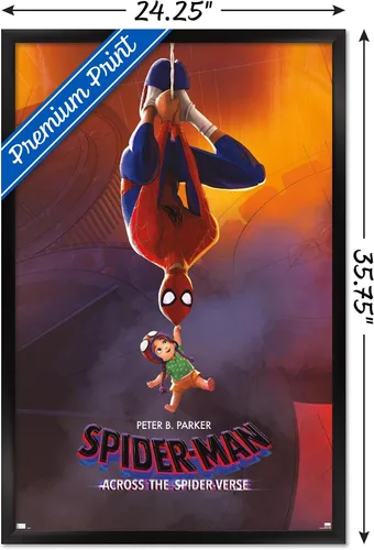 Vista 3 de Trends International Marvel Spider-Man: Across The Spider-Verse - Póster de Peter & Mayday Parker de una hoja, 34 pulgadas de largo x 22.4 pulgadas