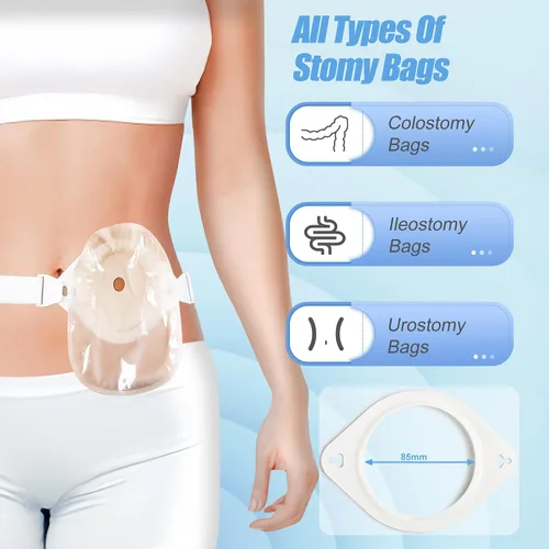 Vista 5 de Cinturón ajustable para mujer y hombre, impermeable, cinturón de colostomía Stealth Hernia Belt for Colostomy/Ileostomy Medical Stoma Support Belt