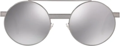 Vista 3 de Versace Gafas de sol para mujer marco de metal de color gris claro lentes plateados 2047in
