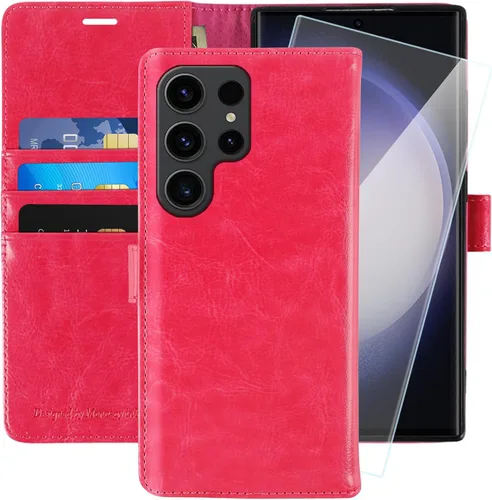 Vista 39 de MONASAY - Funda tipo cartera para Samsung S23 con 3 tarjeteros, color negro