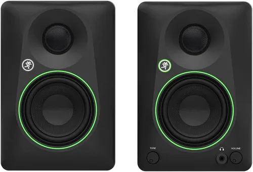 Vista 4 de Audiosavings Paquete: Par de monitores de estudio Mackie CR3.5BT 3.5 con control de tono/paquete Bluetooth con altavoz Bluetooth portátil