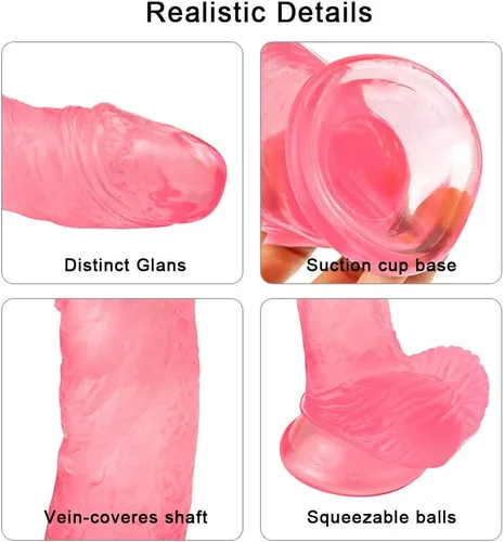 Vista 3 de Material de silicona Body Relax 6.1 pulgadas, varita clásica realista, la mejor opción como regalo para principiantes para mujeres 85i5y
