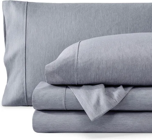 Vista 21 de Bare Home - Juego de sábanas estampadas, 1800 ultra suaves (individual, gris jaspeado) Deep Pockets 6 to 15 Inches, Breathable, Hypoallergenic
