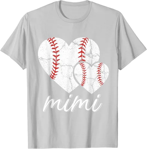 Vista 76 de Camiseta de béisbol Mimi para el Día de la Madre, Negro, S