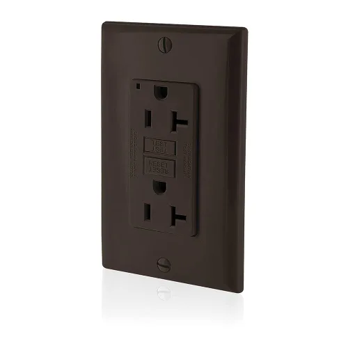 Vista 18 de Leviton SmartlockPro - Combinación GFCI de autocomprobación 15A con USB tipo A y tipo C en pared, cargador USB para teléfonos inteligentes y Blanco