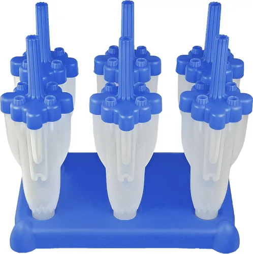 Vista 8 de Tovolo Moldes clásicos para congelador para paletas congeladas, paquete de 5 unidades para niños y niños, moldes reutilizables para paletas