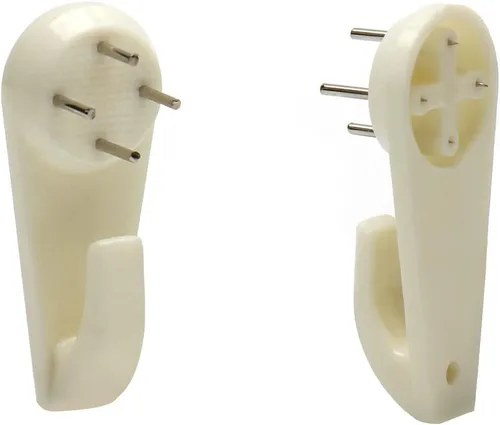 Vista 16 de MroMax Percha de pared dura para herrajes, sujetadores y ganchos, montaje en pared, gancho sin marcas, ganchos para marcos de fotos, 100