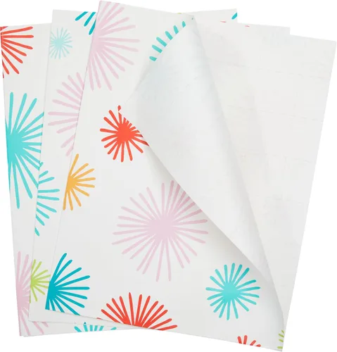 Vista 28 de The Gift Wrap Company 58-189227 Juego de hojas de papel para envolver regalos con diseño de animales de fiesta, 30 x 23 pulgadas, multicolor, 3