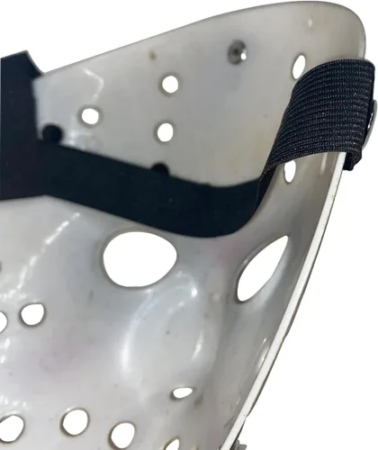 Vista 4 de Máscara de hockey de terror para Halloween, cosplay, mascarada, máscara de disfraz de Navidad con correas ajustables