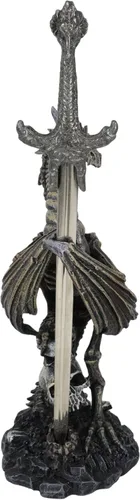 Vista 7 de Ebros Necromancy Litche Blade Ruth Thompson - Estatua de dragón con hoja abrecartas de dragón de 10 pulgadas de alto, colección de la serie