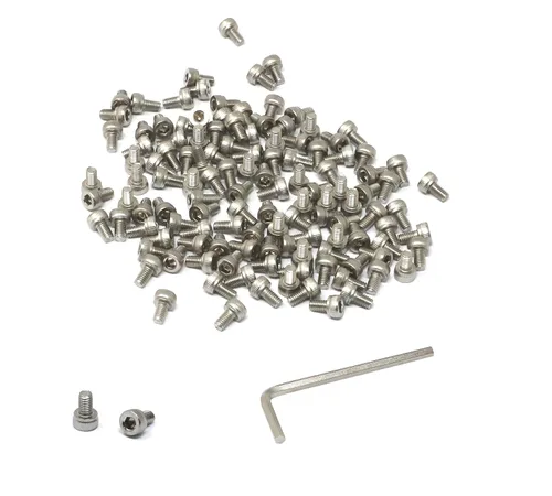 Vista 11 de iexcell Kit de tornillos de cabeza hexagonal de acero inoxidable 304, 100 unidades M2 x 0.157 in, paso de rosca de 0.016 in