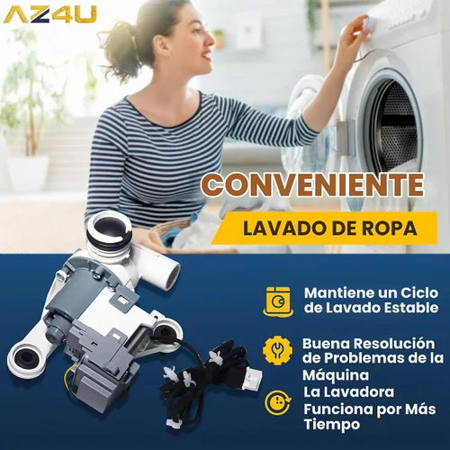 Vista 8 de AZ4U DC97-19289F DC97-19289H PX3516-01 Samsung - Bomba de drenaje para lavadora