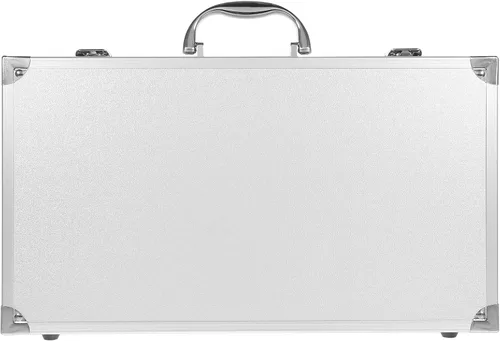 Vista 10 de DOITOOL Caja de herramientas de aleación de aluminio, estuche de herramientas portátil de gran capacidad con asa y cierre de seguridad para Negro