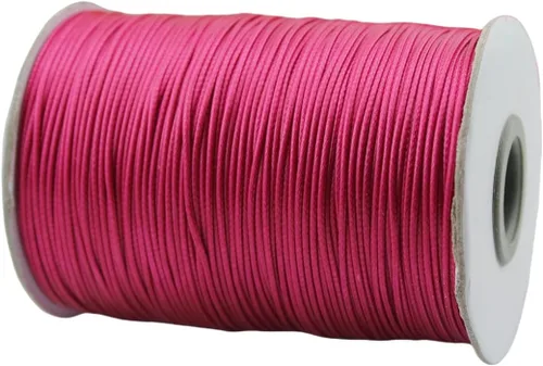 Vista 27 de Cordón de poliéster encerado para hacer joyas, cuerda encerada con carrete para hilo de manualidades (negro, 0.020 in (150 yardas))