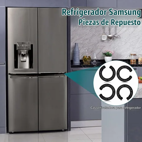 Vista 6 de 4 piezas de cuñas de bisagra de puerta de refrigerador, kits de ajuste de altura de puerta de refrigerador