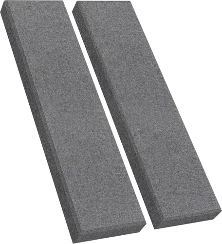 Vista 7 de Panel de pared de fibra de vidrio de 23.62 x 11.81 x 2 pulgadas, paquete de 4 paneles acústicos, paneles acústicos absorbentes de sonido para Beige