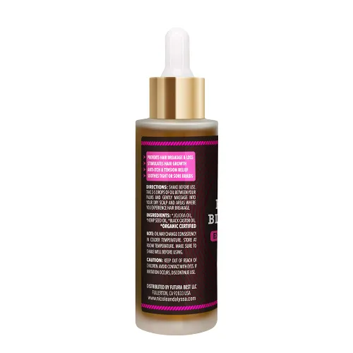 Vista 5 de Nicole & Alyssa - Combo de gel para peinar trenzas (7.9 onzas) y aceite para el cabello (2 onzas)