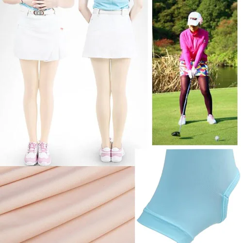 Vista 2 de FANCY PUMPKIN Calcetines deportivos de seda de hielo con protección solar, pantalones de golf