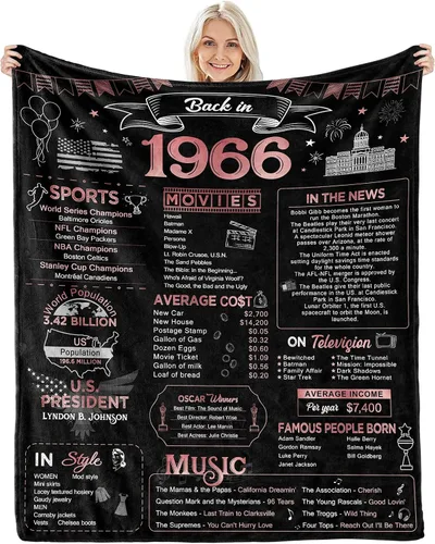 Vista 18 de Regalos de cumpleaños 90 para mujeres y hombres – Regreso en 1936-90 años, regalos de cumpleaños para hombres, manta de 60 pulgadas de largo x 50