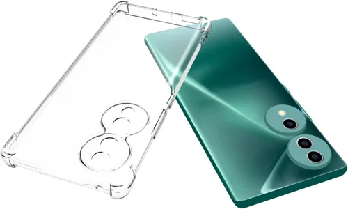 Vista 3 de USTIYA Caso para Honor 70 5G Clear TPU cuatro esquinas cubierta protectora transparente suave funda
