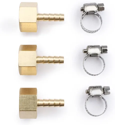Vista 7 de U.S. Solid Accesorio de Manguera de Latón, Adaptador, Accesorios de Tubería Macho de Púa de 1/2" x 1/2" NPT