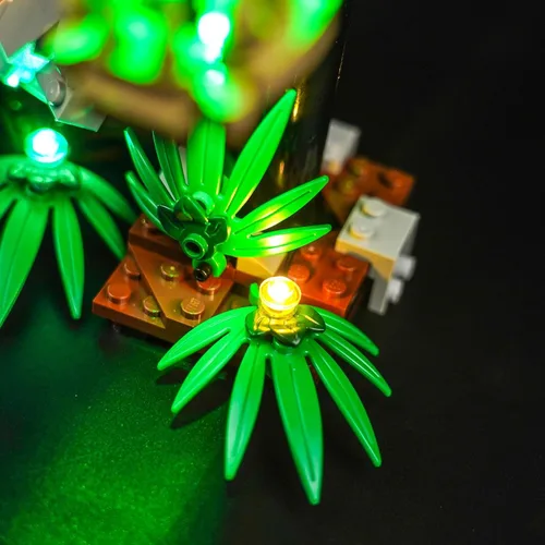 Vista 4 de VONADO Kit de luz LED compatible con Lego Dinosaur Fossils: T. rex Skull 76964 (solo luces, sin modelos) Juego de iluminación creativa Accesorios