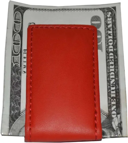 Vista 2 de LB LEATHERBOSS Pinza magnética de cuero fuerte para billetes para hombres
